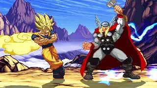 ssj Goku Vs Thor mugen battle