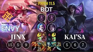 EM Envy Jinx vs Kai'Sa Bot - KR Patch 11.5