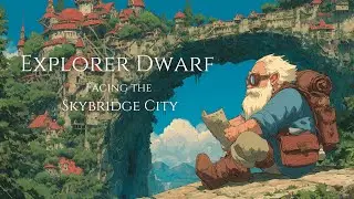 Fantasy Medieval Music for Peace | Explorer Dwarf Facing the Skybridge City