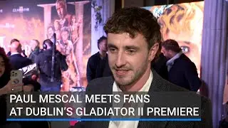 Paul Mescal meets fans at Dublin&rsquo;s Gladiator II premiere