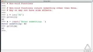 Unit 5 Video 3: Non-Void Functions