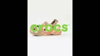 VDO 360 degrees CROCS Classic Platform Marbled Clog รองเท้าลำลองผู้หญิง