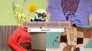 How I started my business, fulfilling depop orders + designing patterns | March Crochet with Me
