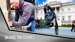 Exclusive Behind-the-scenes Look At The Firefighter Statue Performance Setup