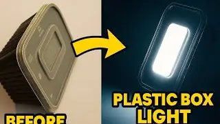 DIY usb LED From plastic food box #diy #electronics #tech #viral 