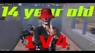 BGMI 1v4 Clutch 💥 14 Year Old Player Dominates!