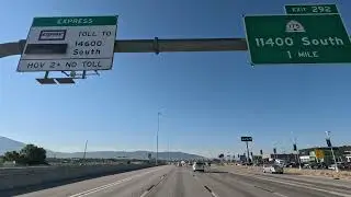 Drive: From Costco in Salt Lake City to to Cabela's and Traverse Outlets in Lehi [4K] | Utah