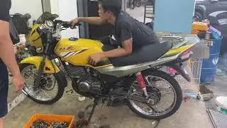 Yamaha RXZ paip on exhaust sound