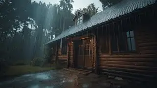 No Ads Relaxing Piano Music & Heavy Rain in a Village House 🌧️ For Deep Sleep & Stress Relief