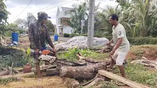 Bikin ram tanpa garis sambil bikin belah kayu bakar di kaliwungu