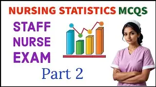 Nursing research and statistics | Nursing statistics MCQs part 2 | Staff nurse exam