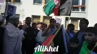 PTM protest in Germany against Pashtun Genocide.