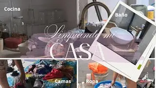 Tareas Del Hogar/ Lavando Mi Nuevo Baño/Organizando La Cocina 