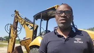Caterpillar backhoe will not crank, will not Start, can not open battery compartment