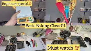 Baking Class For Beginners Session 1 |Basic Baking Tools|All Queries related to basic Baking tools|
