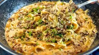 This Creamy Beef Pasta Is Pure Comfort, One-Pot Recipe, Simple, Warm & Satisfying