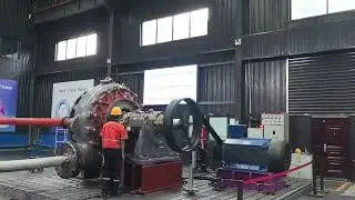Run test for the Customized slurry pump