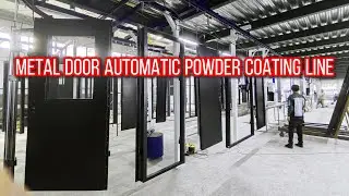 Metal Door Automatic Powder Coating Line | Zhyao Technology Company