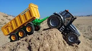 Bruder Toys Tractors crash! RC Tractor bruder in trouble!