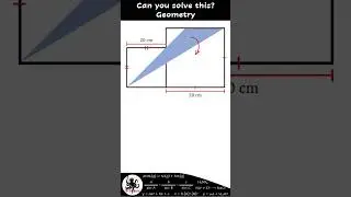 Are You Up for the Challenge? Find the Blue Area!  #geometry, #geometrychallenge