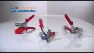 Zangen f&uuml;r die Weiterverabeitung von Gummidichtungen f&uuml;r die Montage