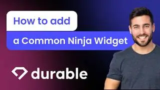 How to add a Common Ninja Widget to Durable