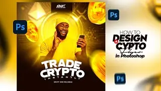 Create a Professional Crypto Flyer in Photoshop | Blockchain Design Guide