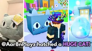 Redeeming a HUGE CAT in Roblox Pet Simulator X!!