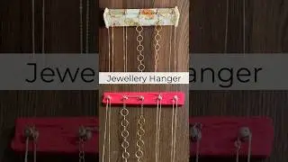 Organise your Jewellery✨Make  a CUTE Jewellery Hanger at home✨🩷Hang  jewellery, bags & accessories