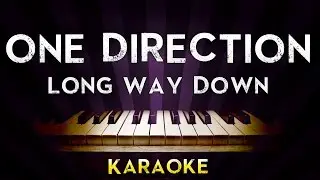 One Direction - Long Way Down | Higher Key Piano Karaoke Instrumental Lyrics Cover Sing Along