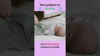 New gadgets on Amazon: HALO 100% Cotton Sleep sack Swaddle #shorts