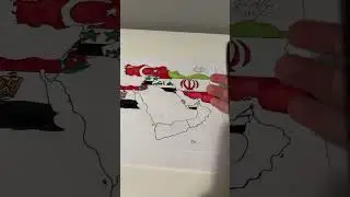 Can you drew the UAE? Middle Eastern map. #art #drawing #geography #flag #shorts #map