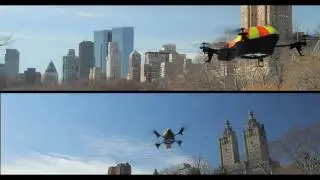 AR.Drone duel in Central Park - AR.FlyingAce FREE APP!