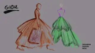 Art of illustration on Ukrainian Fashion Week by ukrainian designers