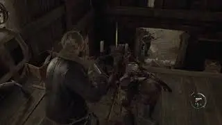 Resident Evil 4 Remake - Chapter 1 Open Gate with Wooden Cog: Blue Request (Medallions) Yellow Herb