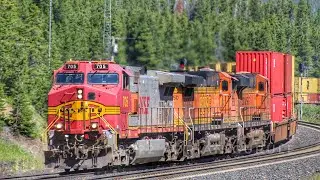 BNSF &ldquo;Warbonnet&rdquo; 705 chase along the Hi Line Subdivision