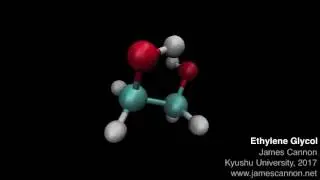 An Ethylene Glycol molecule (molecular dynamics simulation)