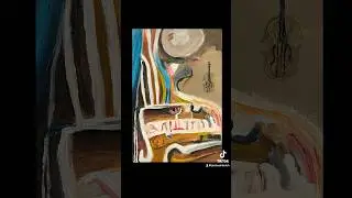 Distorted violin #acylicpainting #art #violin #kunst