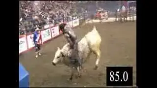 Jesse Torkelson 85.5 on Two Bit's 548 Mambo #5 in Lethbridge, AB (PBR) '14