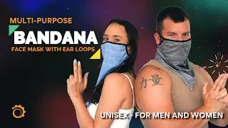 Bandana Face Mask with Ear Loops, Scarf Face Mask for Men and Women | GearTop Design