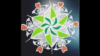 Rangoli model kolam 🌹 easy design 🌺 YouTube kolam #youfeed#yt