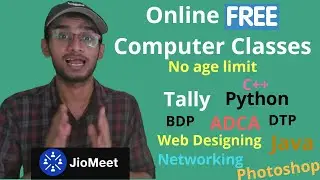 Online Free Computer Classes | Enroll Today | ADCA, Tally, BDP, C++, DTP | Live Classes on JioMeet |