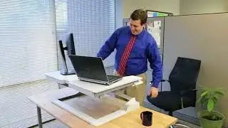 Ergotron WORKFIT T  Height Adjustable Desk Riser | Sit Stand Com
