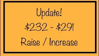 Update! $232 - $291 Raise / Increase to Monthly SSI Benefits - Supplemental Security Income