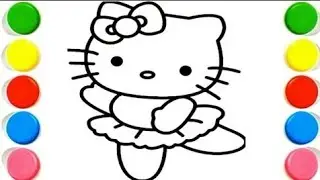 Beautiful Hello Kitty Drawing, Painting & Coloring For Kids and Toddlers_ Child Art#drawing#coloring