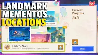 Landmark Mementos Locations | A Colorful Album Achievement | Genshin Impact