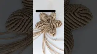 Handmade macram&eacute; flower pendant. Clean lines, no factory. Lightweight. DM FLOWER to buy.
