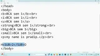 FORMATING TAG - HTML