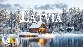 Winter Latvia 4K ❄️ Snowy Landscapes, Frozen Forests, and the Tranquil Charm of Baltic Winter Beauty