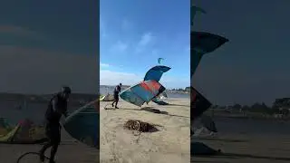 Kite Surfing At Half Moon Bay(Live Stream)(sound loss)@happyshortlunch